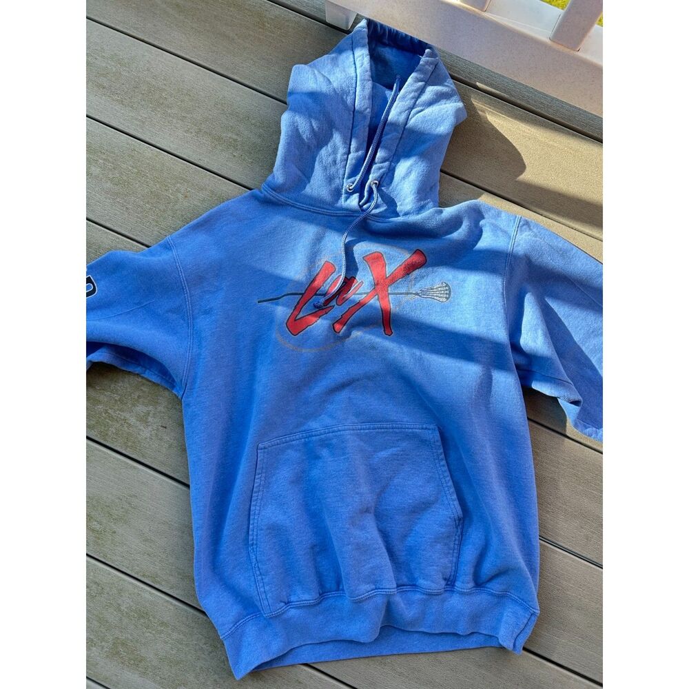 Vintage-Style Lacrosse Graphic Hoodie